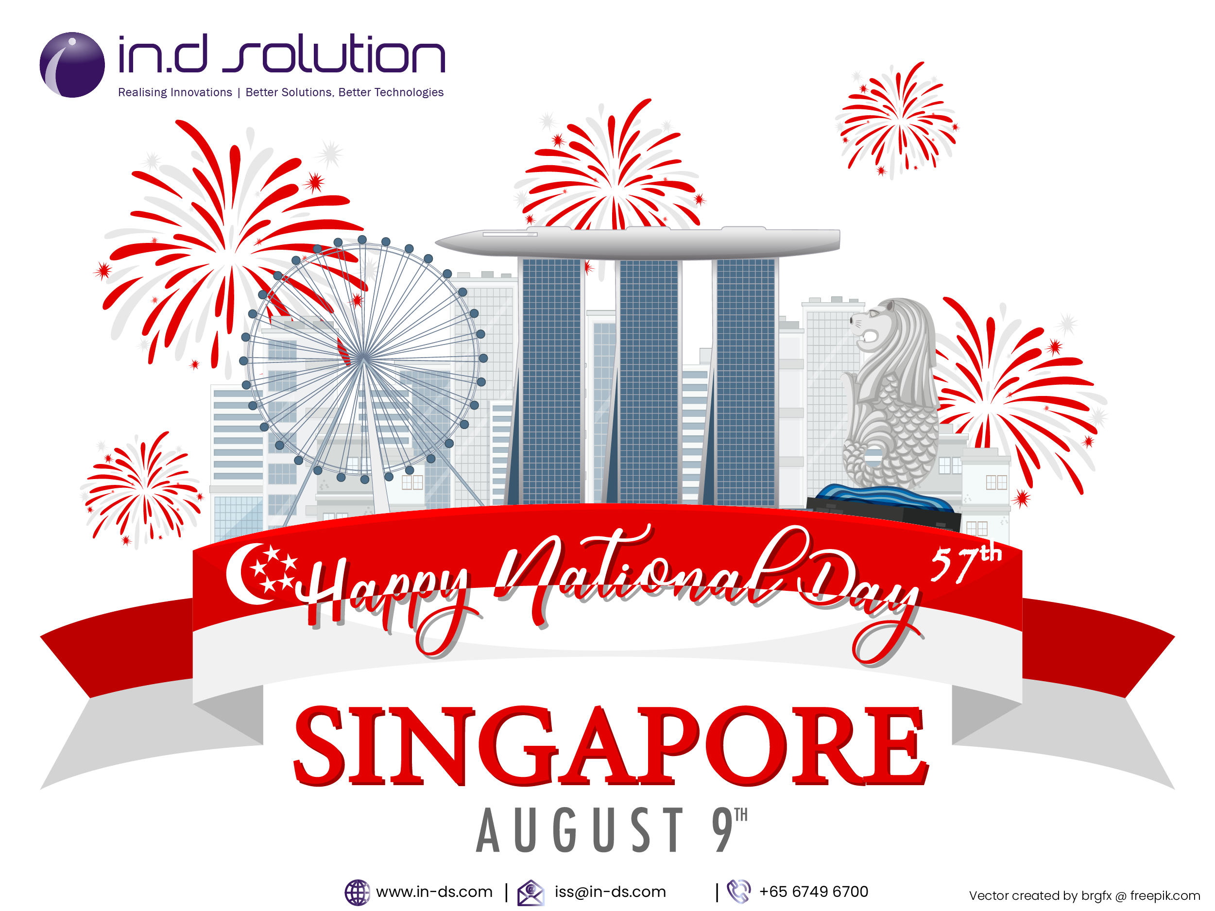 Happy 57th Birthday Singapore!